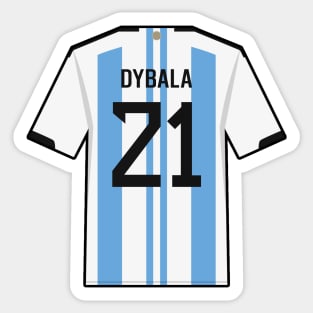 Dybala World Cup 2022 Champion Jersey Sticker